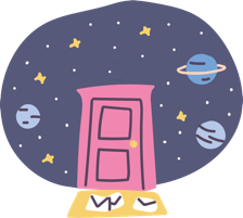 Outer space door